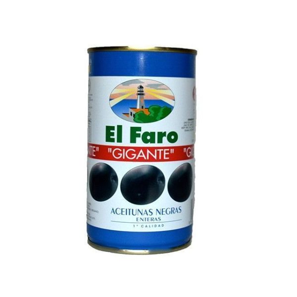 ACEITUNAS NEGRAS CON HUESO "GIGANTE" 190 grs